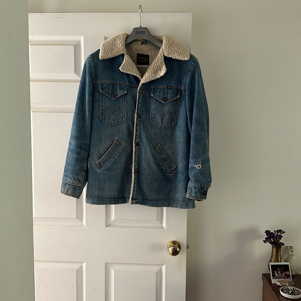 Vintage Maverick Ranch Coat Faux Sherling